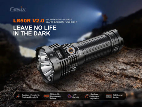 Fenix - LR50R V2.0 Suchscheinwerfer mit Powerbank Funktion (18’000 Lumen)