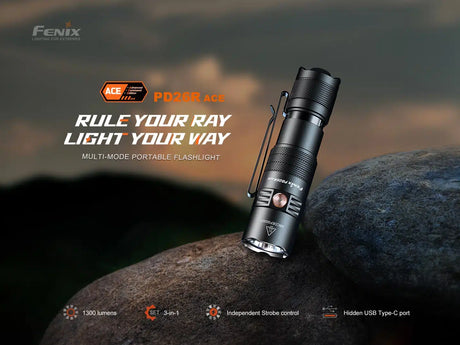 Fenix - PD26R ACE Taschenlampe (1300 Lumen)