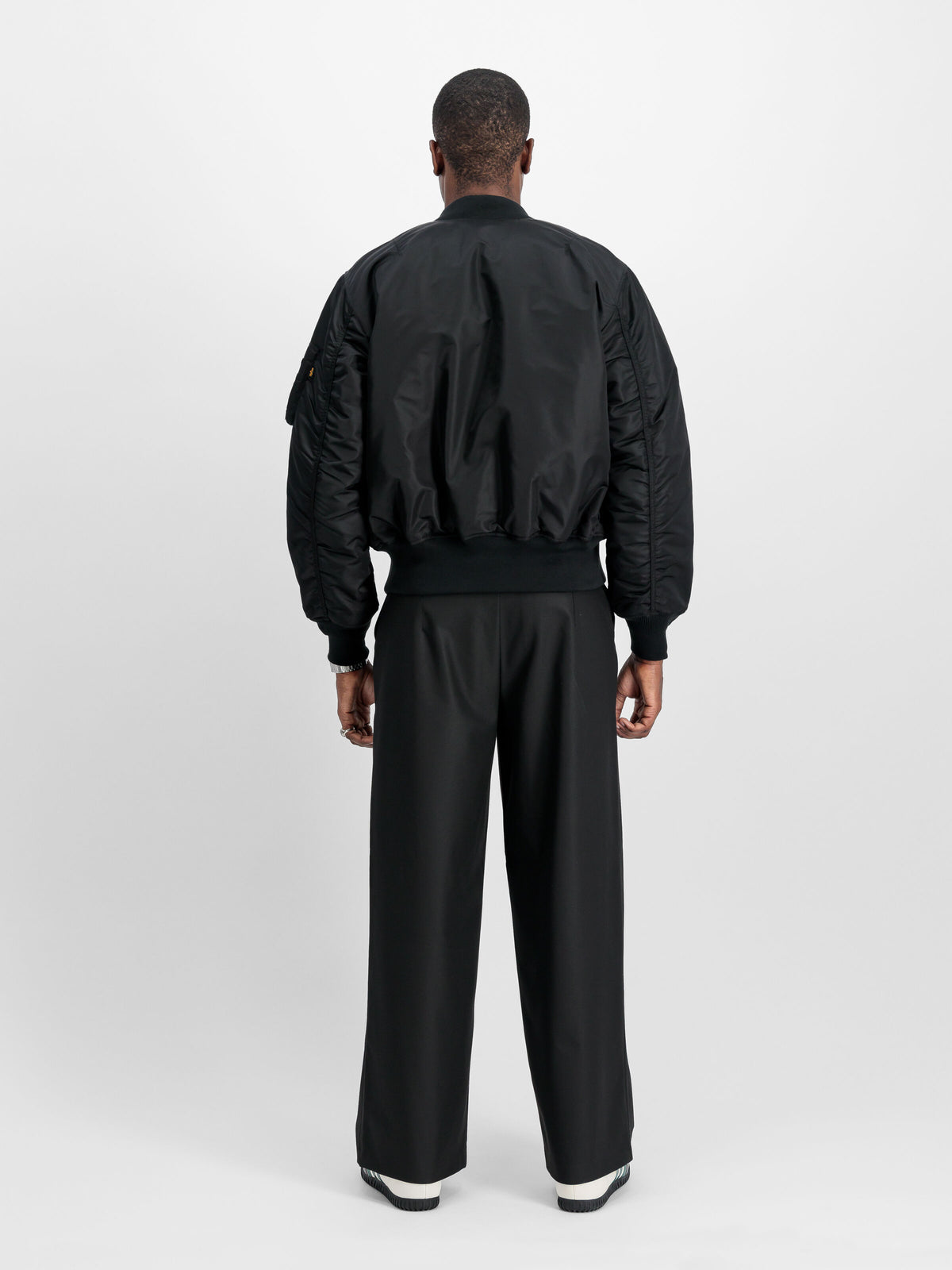 Jacket, Bomber, Schwarz, Gefüttert, Lange Hose