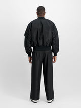 Jacket, Bomber, Schwarz, Gefüttert, Lange Hose