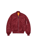 Bomber, Jacke, Kuscheljacke, Rot, Reißverschluss