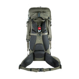 Rucksack, Trekkingrucksack, Wanderrucksack, Schultergurt, Schwarz/Olive-grün