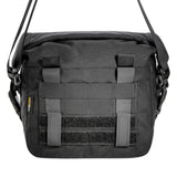 Tasche, Schultertasche, musterlos, schwarz, Gurtband