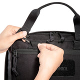 Schulterriemen, Handtasche, Schwarz, Reißverschlussfach, Tragegriff