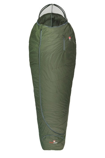Schlafsack, Außenjacke, Kapuzen-Sommer, Dämmung, Grün