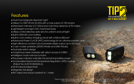 Nitecore - TIP2 Taschenlampe (720 Lumen)