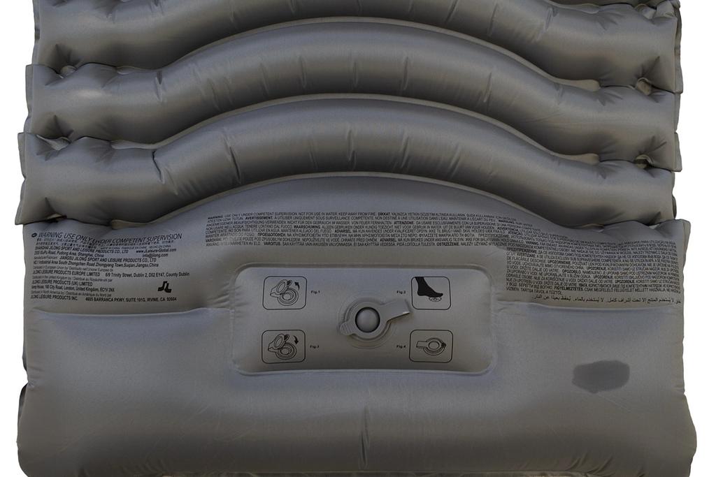 aufblasbarer schlafsack, luftmatratze, inflatable, schlamm?, komfortbereich?