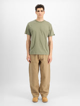 T-Shirt, Khaki, Olive, Kurzarm, Basic