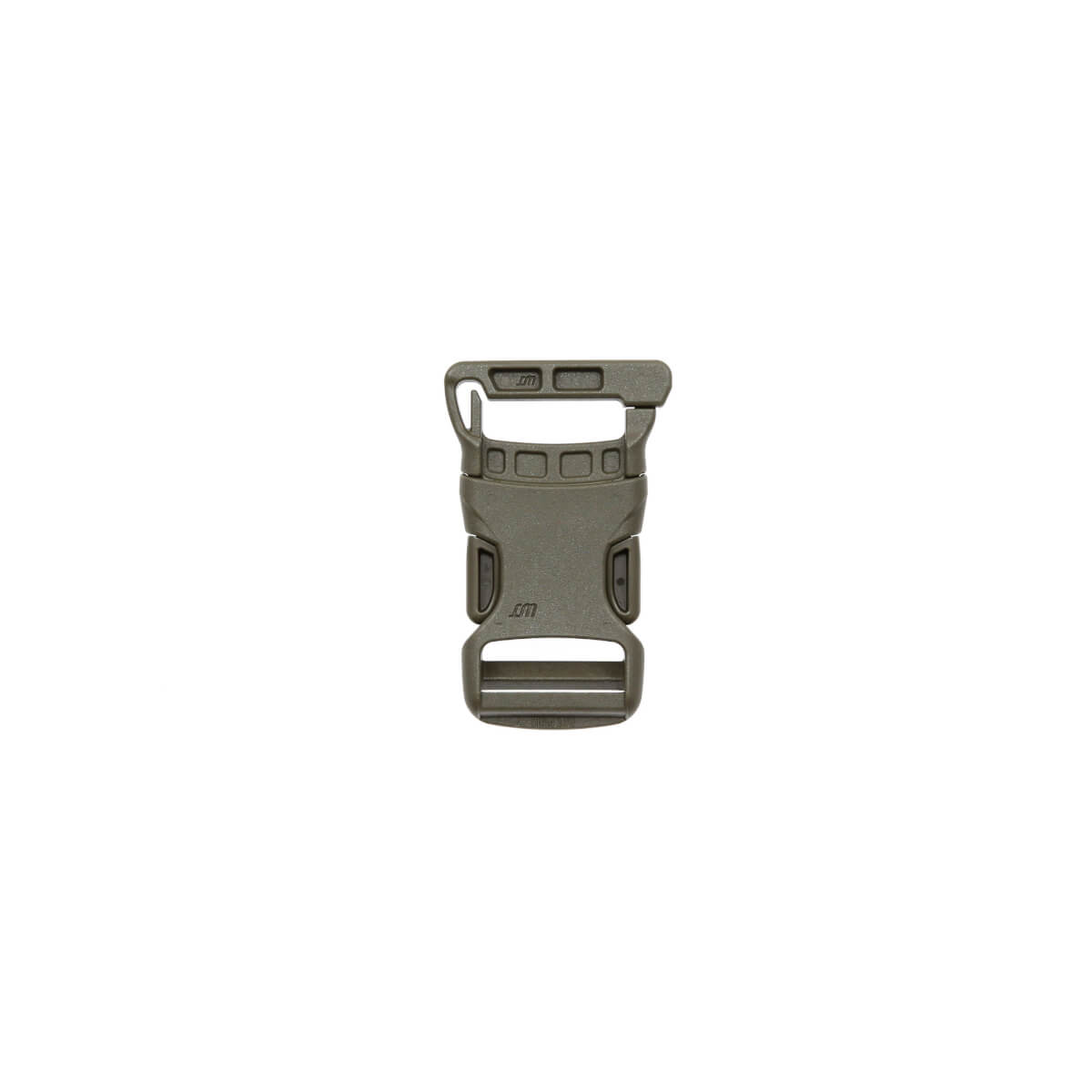 Gurtehülle, Kletterschutz, Karabiner, Gürtelclip, Grünbraun, Kunststoff-Schnalle, Gürtelschnalle, Clipschließe, Größenverstel