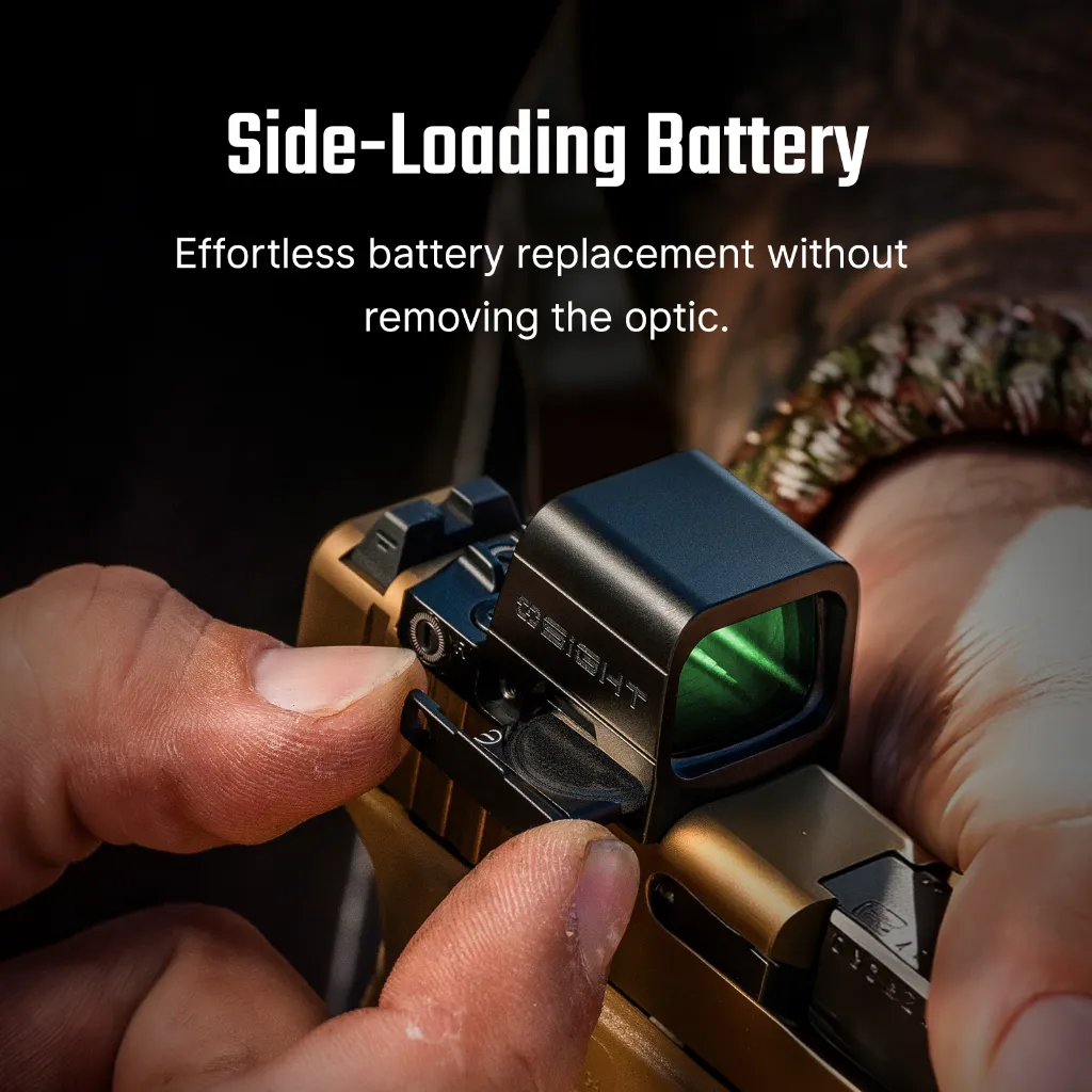 Seitliches Einlegen der Batterie, Optik, Waffen-Zubehör, Schiene Montage, Halterung