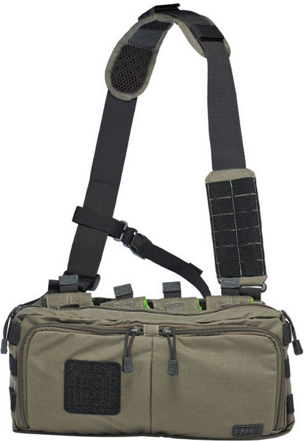 Taktische Tasche, Schulterriemen, Molle-Gurtung, Mehrere Taschen, Olivgrün