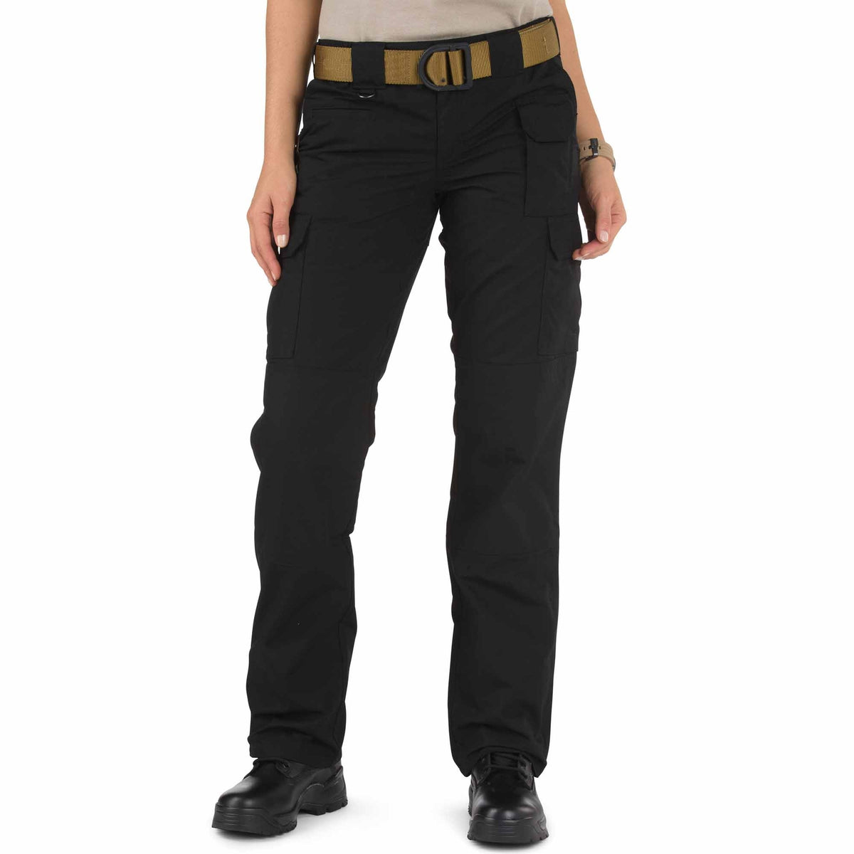 Hose, Cargohose, Schwarz, Gürtelfach, Bundel