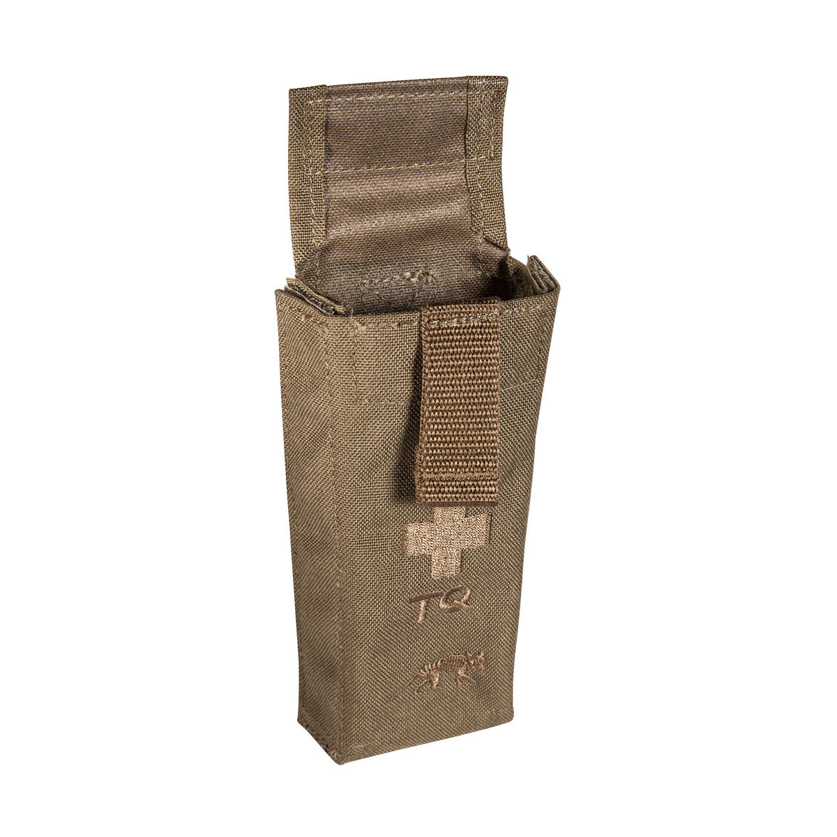 taktische pouch, Gürtelbörse, Magazinfach, braunes Gewebe, Klettverschluss Klappe