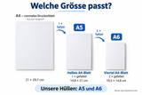 Führungsbehelfshülle A6, bis zu 64 Blätter