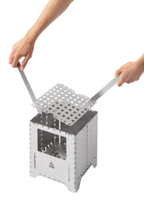 camp stove, faltbarer Herd, Tragbarer Ofen, Metallofen, Gitterrost