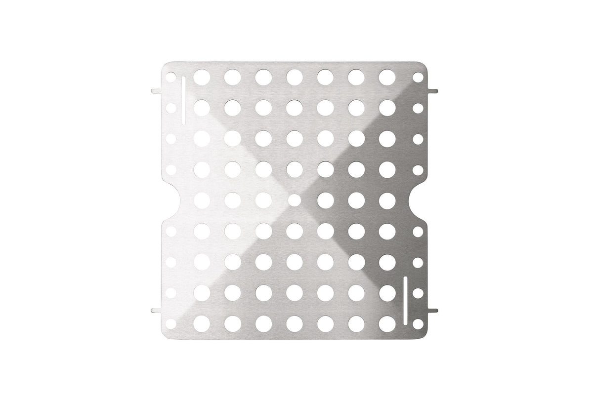 metall, perforiert, Bohrschablone, Edelstahl, Flachplatte