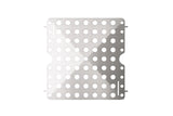 metall, perforiert, Bohrschablone, Edelstahl, Flachplatte