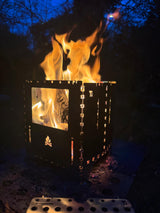 Feuerkorb, Feuerstelle, Feuerbrand, Holzfeuer, Outdoor