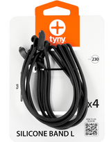 silicone, Haarband, schwarz, Satz aus vier, Tiny Tools