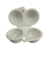 Eierbecher, Marmoreffekt, Steinoptik, Frühstücksset, 2er-Pack