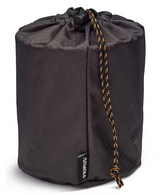 packbar, tasche, drawstring, beutel, schwarz
