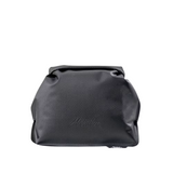 Makeup-Tasche, Schwarze Tasche, Kosmetikbeutel, gefaltete Börse, strukturierte Oberfläche