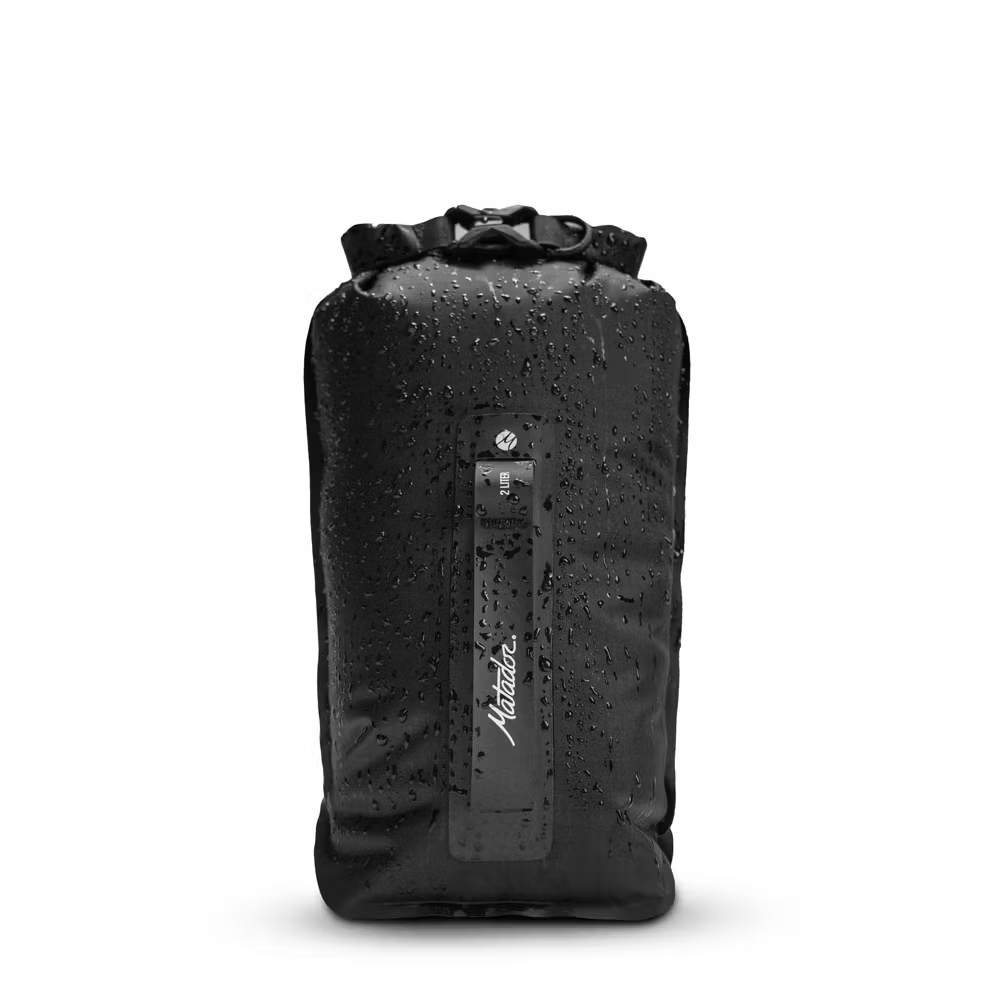 Rucksack, Wasserdicht, Schwarz, Kompakt, Reißverschluss-Fronttasche
