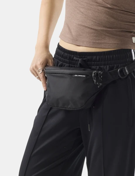 Hüfttasche, Gürteltasche, Fußgänger Tasche, Reißverschlussfach, Schwarz