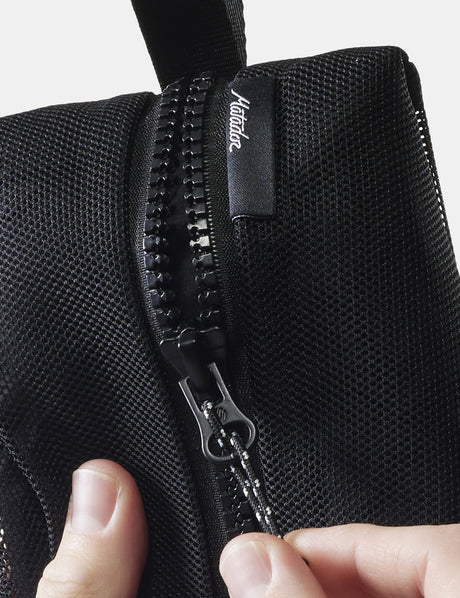 Zipper, Reissverschluss, Tasche, Mesh, Schwarz