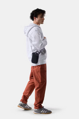 Hoodie, Hooded sweatshirt, Grau, Unisex, Beuteltasche