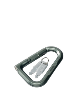 Karabiner, Schloss, Carabiner, Schlüsselanhänger, MetallicGrün