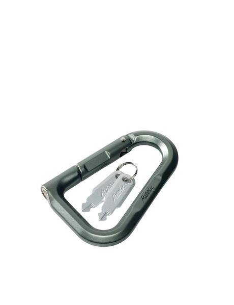 Karabiner, Schloss, Carabiner, Schlüsselanhänger, MetallicGrün