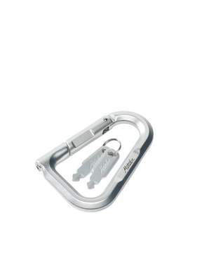 Karabiner, Aluminium, Silber, Schlüsselanhänger, Schnalle