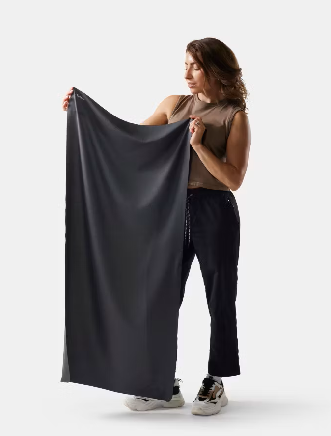 Yoga Matte, Fitness Matte, Dunkelgrau, Rutschfest, Vollständige Größe