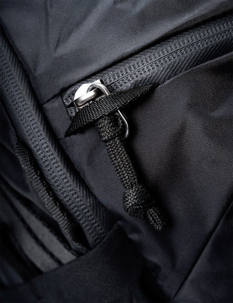 Rucksack, Reißverschluss, Schwarz, Nylon, Tasche