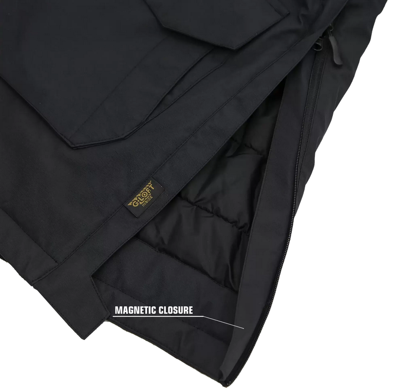 Jacke, Dunkel, Magnetverschluss, Innenfutter, Reißverschluss