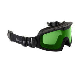 goggles, skibrille, grüne Linse, Träger, Sportschutz