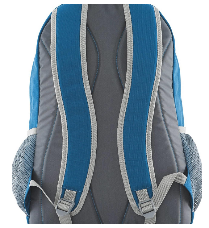 Rucksack, Schulrucksack, Grau, Blau, Tragegurte