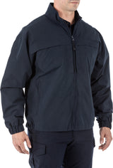 Jacke, Reißverschluss, Navy, Windbreaker, Gummizugärmel