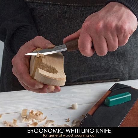 BeaverCraft - S14X Premium-Löffelschnitzset mit Walnussgriffen