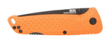 Knickmesser, Outdoormesser, G10-Griff, Orangene Klinge, Klippenmesser