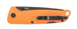 Taschenmesser, Trinkmesser, Klingenkontur, Orangener Griff, Klappmesser