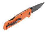 Taschenmesser, Klappmesser, Scherklinge, Gehäuse Orange, Grifftextur grips