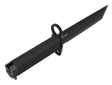 knife, taktisch, messer-with-saw, schwarz, feststehendes-messer