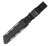 taktische messer, scheide, schwarz, riemen, feststehende klinge