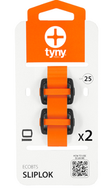 Klettverschluss, Schnalle, Gurtband, orange, Doppelpack