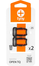 öffne Zehenspanner, verstellbar, orangeener Riemen, Zweier-Set, Open Toe Schuhspreizer