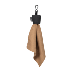 Keychain, Karabiner, Clip, Beige Stoff, weiches Gewebe