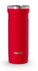 Reisebecher, Thermo-Becher, Rot, Edelstahl, Isoliert