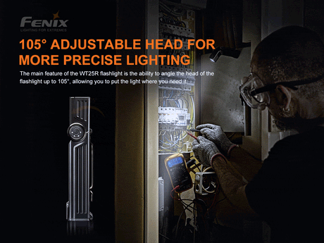 Fenix - WT25R Taschenlampe mit verstellbaren Winkel (1000 Lumen)